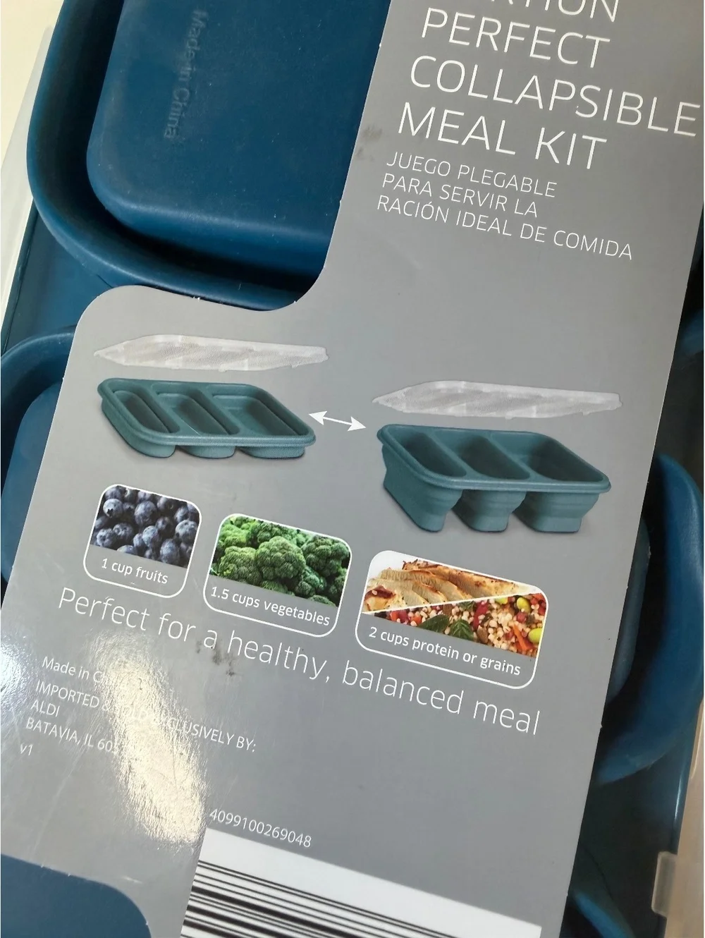 Crofton Portion Perfect Collapsible Meal Kit BPA Free Food Safe